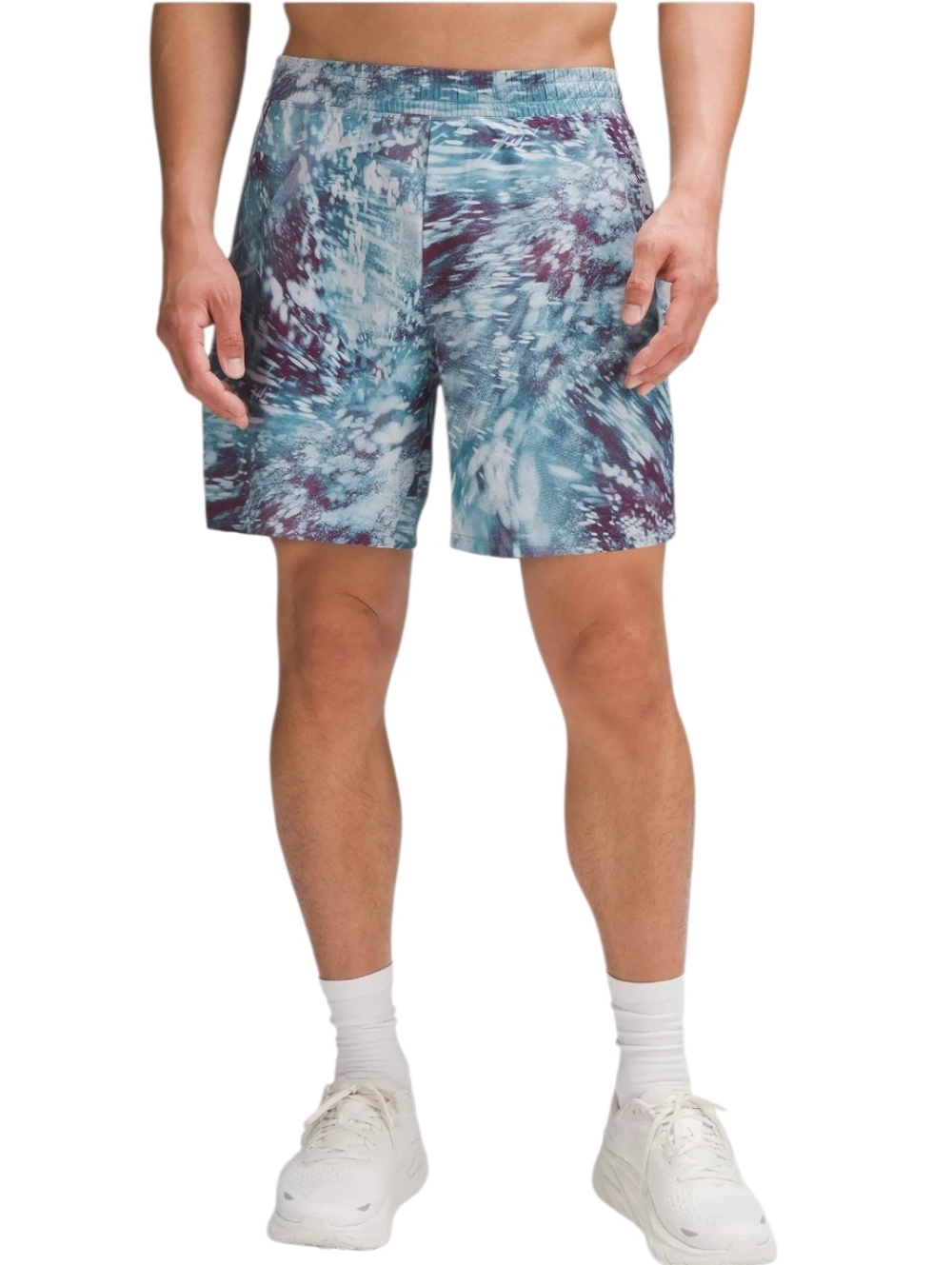 Lululemon Pace Breaker Shorts Flicker Pace Utility Blue Multi 5"